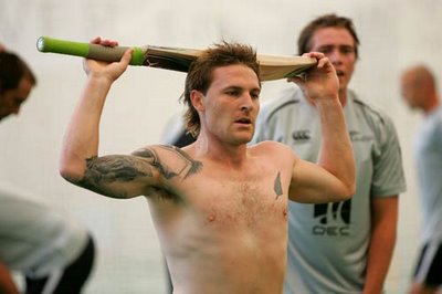Brendon Maccullum Arm And Chest Tattoo